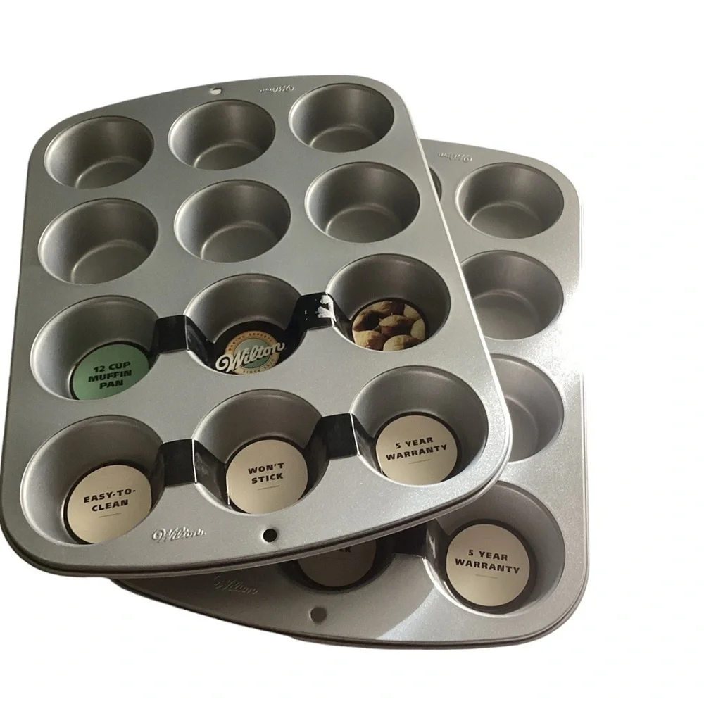 NWT! 2 Heavy Duty Premium Wilton 24 Cup Cake Muffin Pans